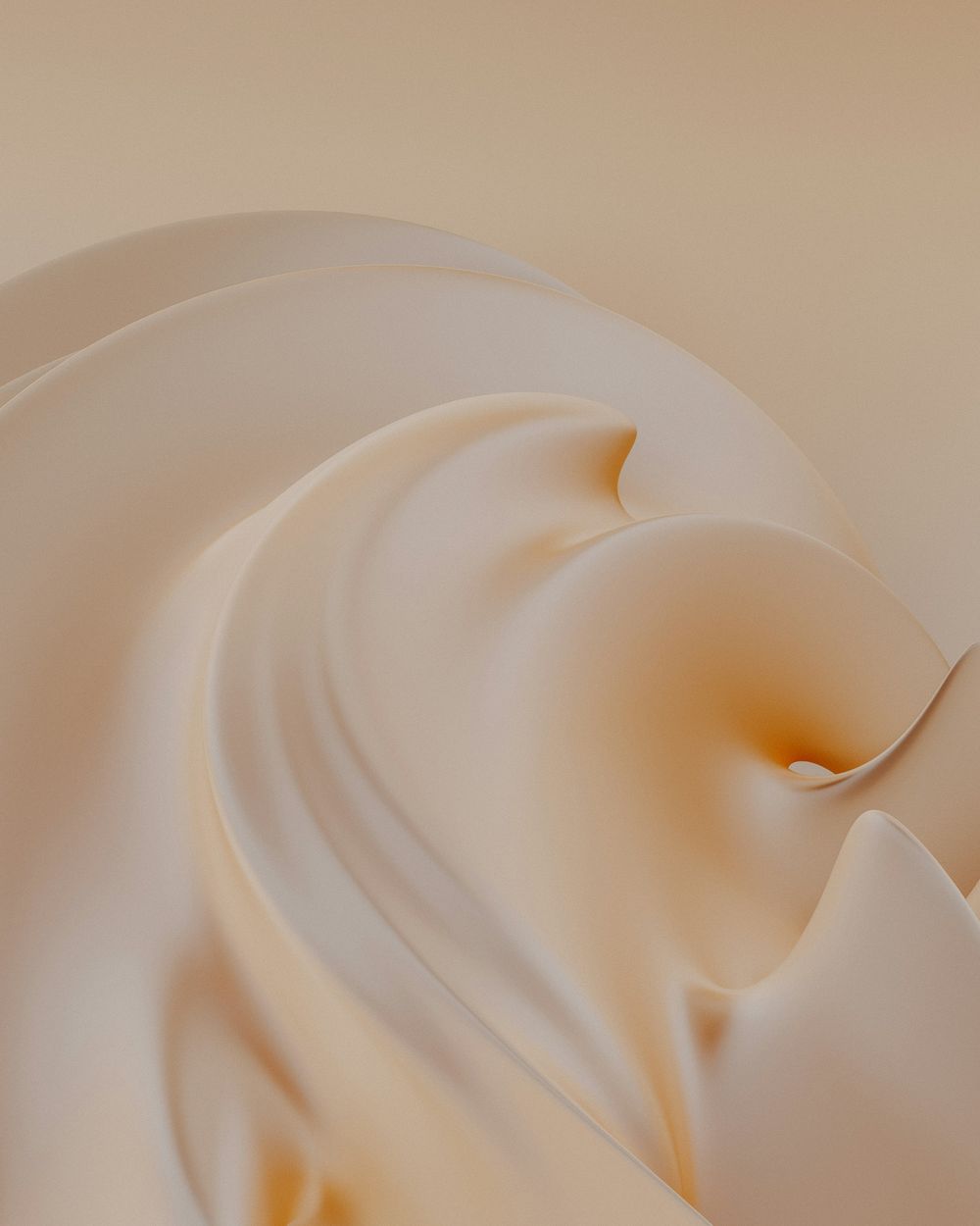 Close-up of a swirl of rich cream